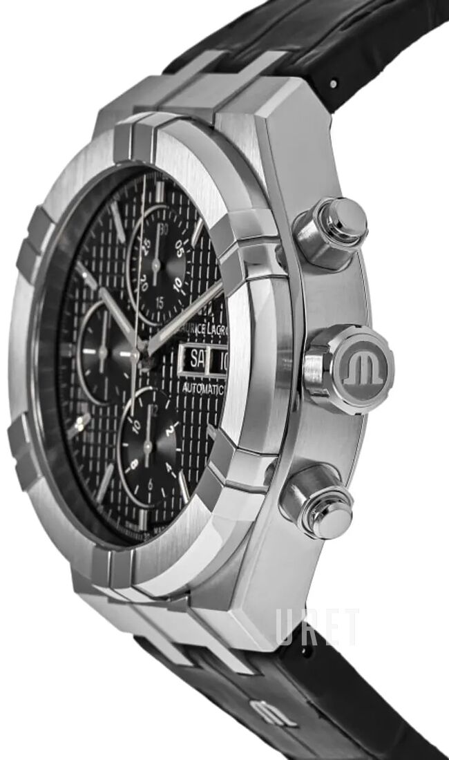 Aikon Svart/Läder Ø44 mm